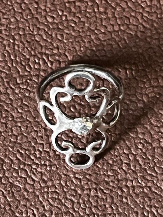 Ornate Sterling Silver Long Ring - image 6