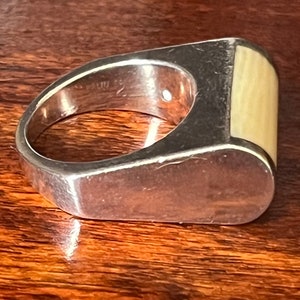 Bague argent 925 Joachim S Paliu Espagne design vintage
