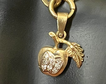 10 Apple Gold Plated Charms GC5402 - Etsy