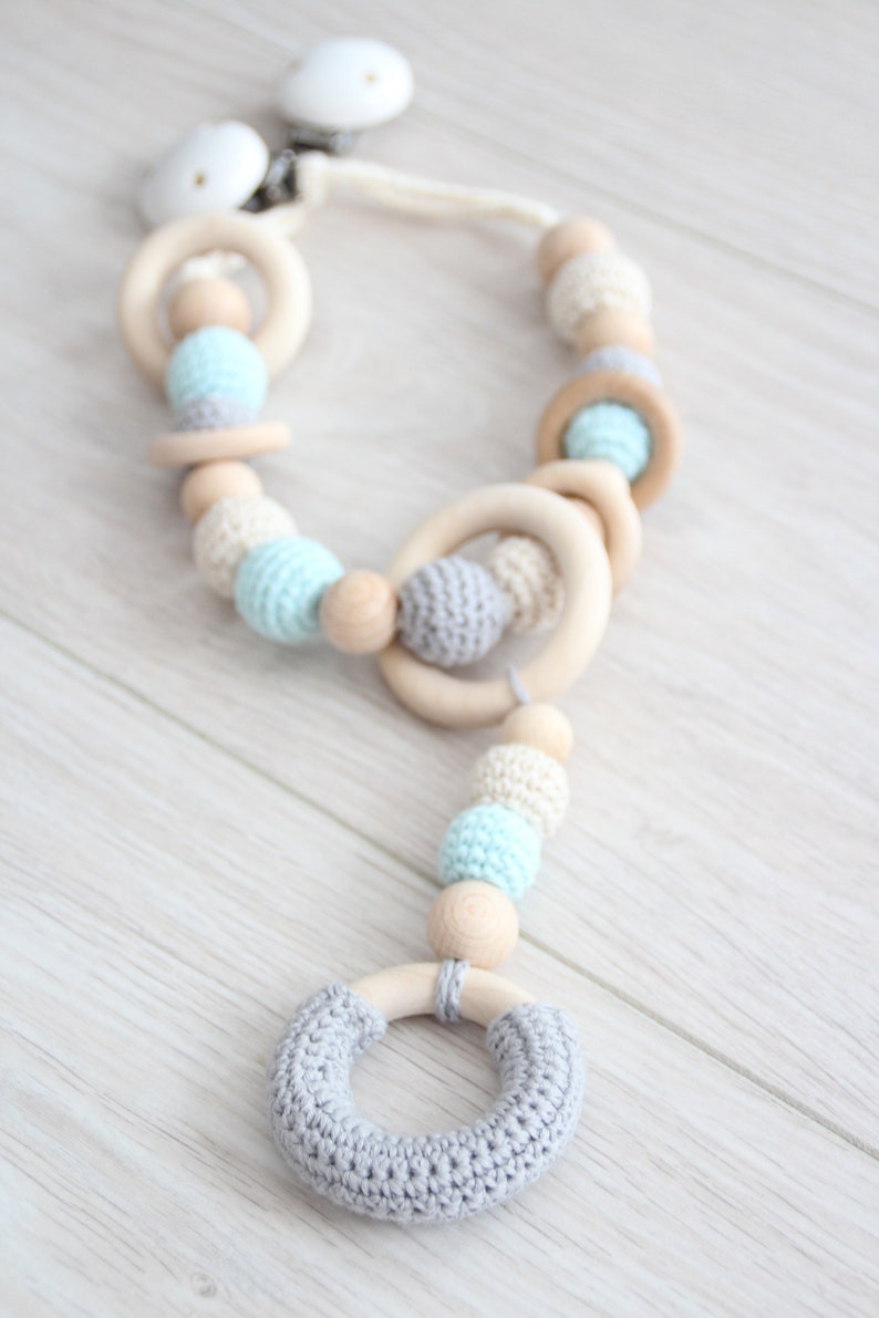 NEW Crochet Baby stroller chain / Car seat chain / Pram chain Etsy