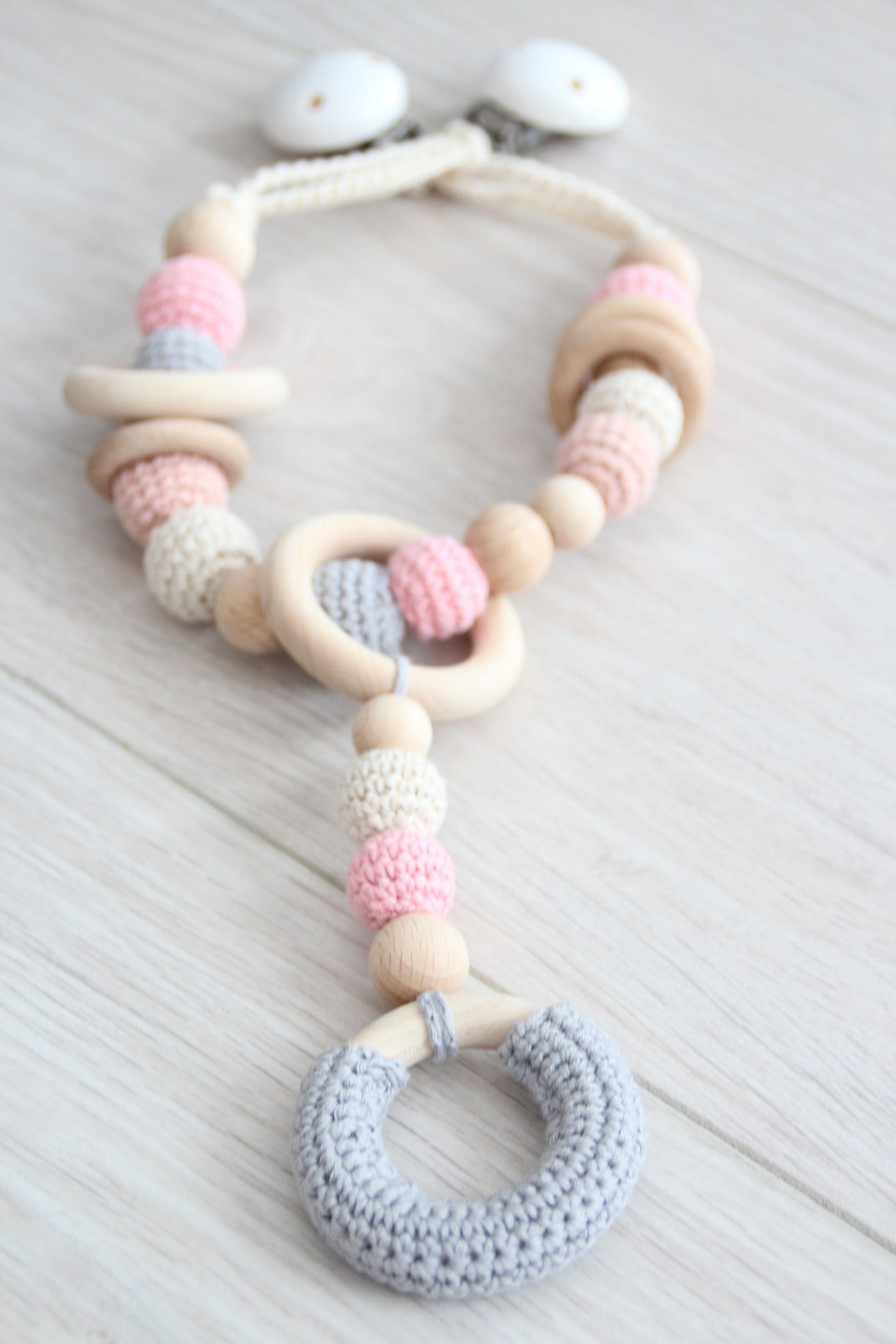 NEW Crochet Baby stroller chain / Car seat chain / Pram chain Etsy