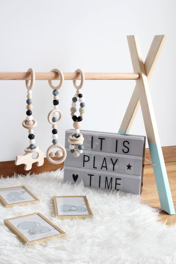 monochrome baby gym