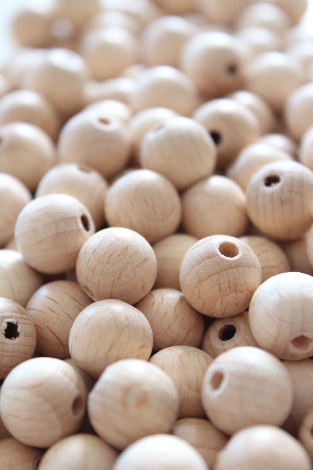 12 mm sin acabado NATURAL alrededor de los granos de madera / | Etsy