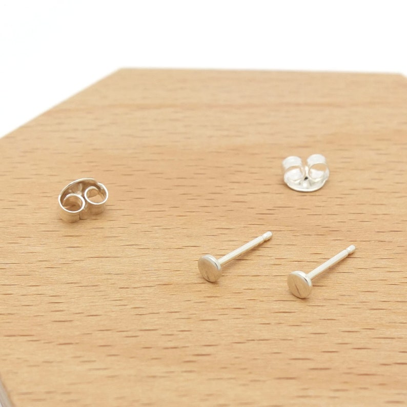 small round studs silver round earrings cute silver earrings Tiny silver earrings minimal silver earrings