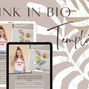 Instagram Link in bio template/Tiktok Landing page FYP/ influencer UGC affiliate tools/ mini page/ minimalist link