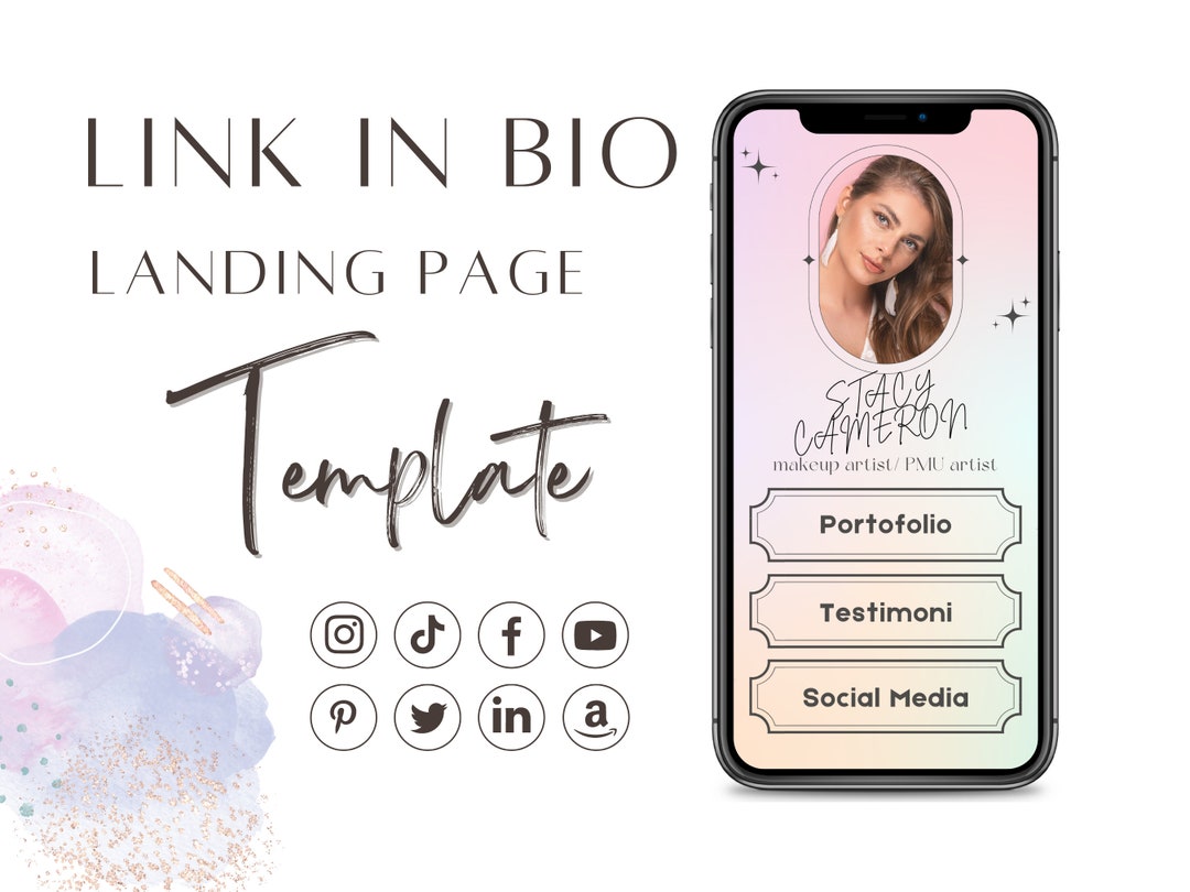 Instagram Link in Bio Template/ Tiktok Landing Page/ Amazon Influencer ...