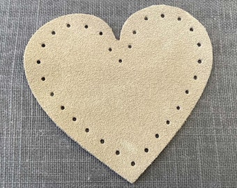 Heart Shape Patch, Star Patch, Flower Shape Patch,  Small Round Patches, Genuine suede leather patches for appliques, making and mending.