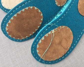 Suede Leather Patches: Elbow, Knee, Slipper Grip Pads