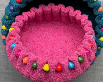 Beaded Felt Bowl Kit: Easy DIY Craft Project