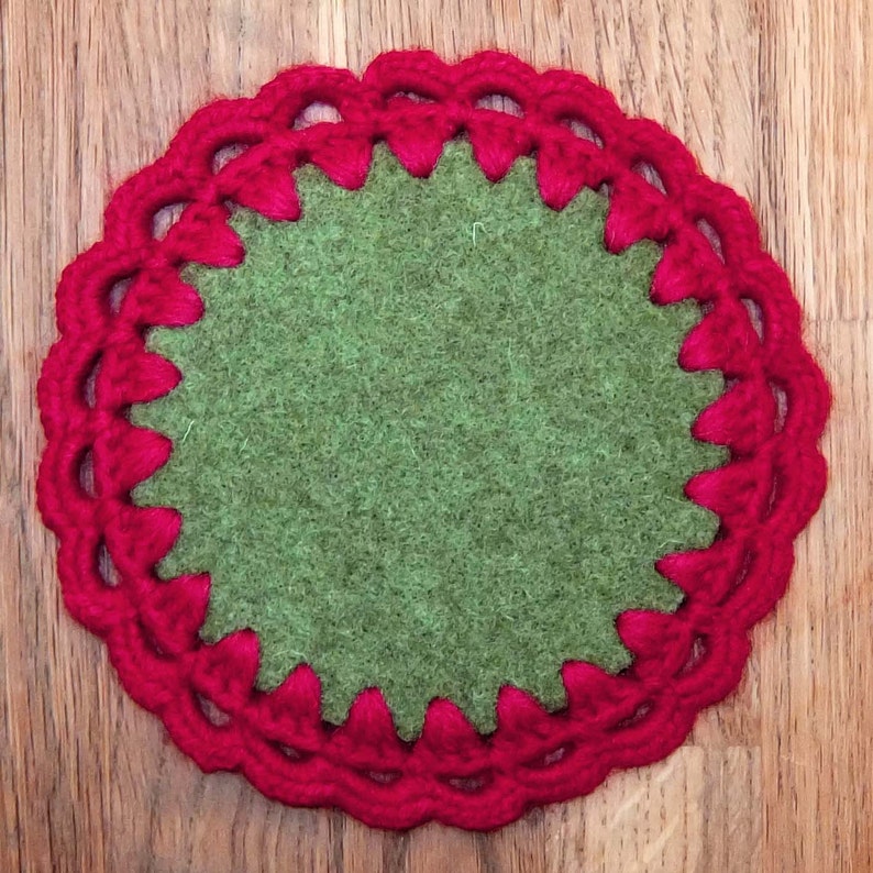 Felt Patch 4 Circle with Punch Holes Etsy