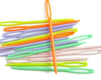 A pair of Blunt Needles - ideal plastic or metal bodkins for sewing our soles
