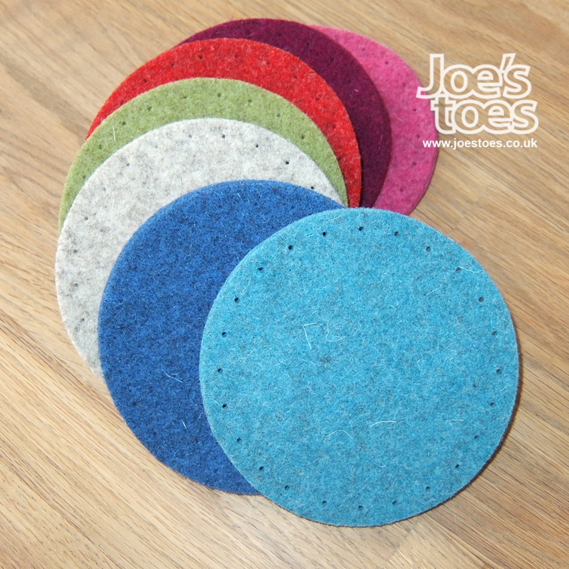 Felt Patch 4 Circle with Punch Holes Etsy