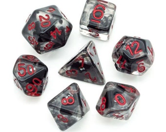 Vampire Bat Polyhedral Dice Set for Dungeons & Dragons DND