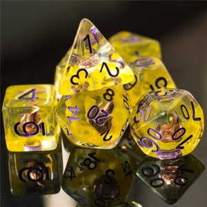 Wizard Flame Polyhedral Dice Set for Dungeons & Dragons DND