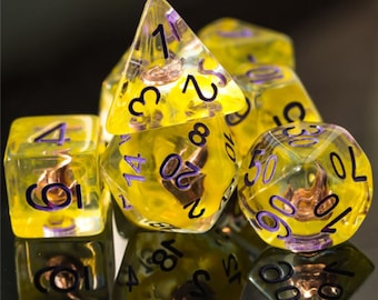Wizard Flame Polyhedral Dice Set for Dungeons & Dragons DND