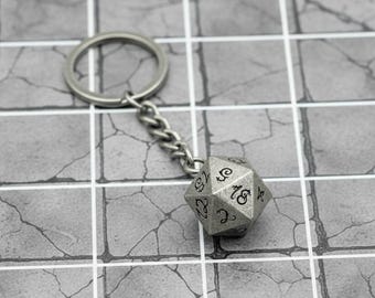 D20 Keychain - Dungeons & Dragons Accessory DND RPG TTRPG