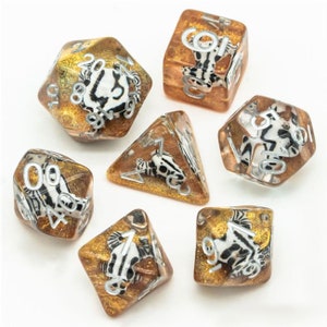 Desert Skull Polyhedral Dice Set for Dungeons & Dragons DND