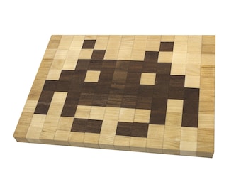 Space Invaders Pixel Art Cutting Board