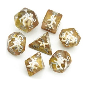 Starfish Beach Polyhedral Dice Set for Dungeons & Dragons