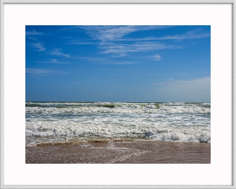 Photography Print Ocean Waves Wall Art Beach Decor Coastal Nature Wall Art 5x7 Print Matted to 8x10 Ready to Frame Beach Gifts image 7