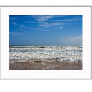 Photography Print Ocean Waves Wall Art Beach Decor Coastal Nature Wall Art 5x7 Print Matted to 8x10 Ready to Frame Beach Gifts image 3