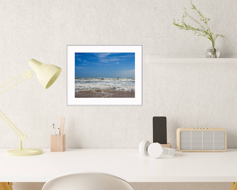 Photography Print Ocean Waves Wall Art Beach Decor Coastal Nature Wall Art 5x7 Print Matted to 8x10 Ready to Frame Beach Gifts image 9