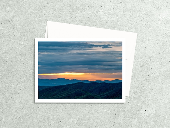 letter writing Sunrise Fall Colors healing nature photography Autumn mountain landscape photography Blank Greeting Cards