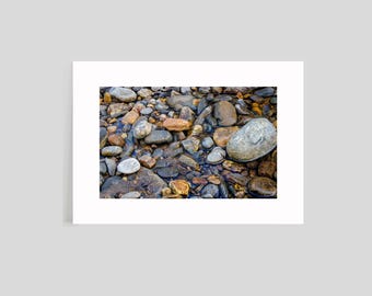 River Rocks Wall Art – Landscape Photography Print - Mountain Stream Outdoor Decor - Nature Lover Gift