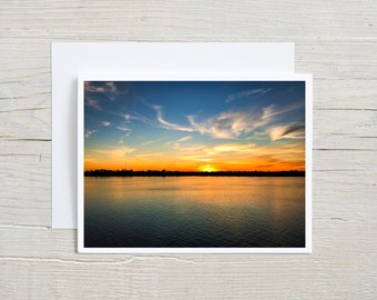 Sunset Art Photo Note Cards Handmade with Envelopes, Florida Photography, Nature Greeting Cards, Thankful Cards, Host Gifts