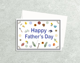 Fathers Day Cards, Simple Cards - with Envelopes, Handmade Fathers Day, Happy Fathers Day, Dad Card, Modern Card, Host Cards