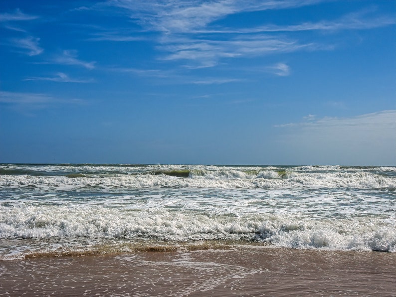 Photography Print Ocean Waves Wall Art Beach Decor Coastal Nature Wall Art 5x7 Print Matted to 8x10 Ready to Frame Beach Gifts image 2