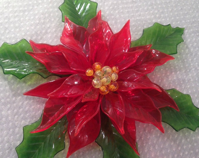 plastic poinsettia plants