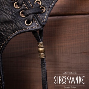 Leather Festival Utility Belt -hip Bag -pocket Belt With LABRADORITE ...