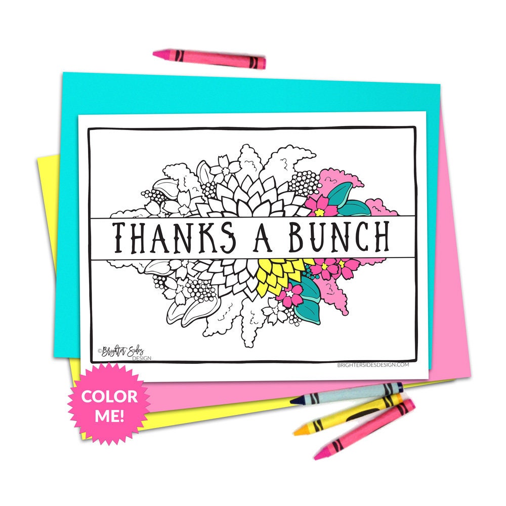 printable thanks coloring page teacher thank you gratitude etsy australia