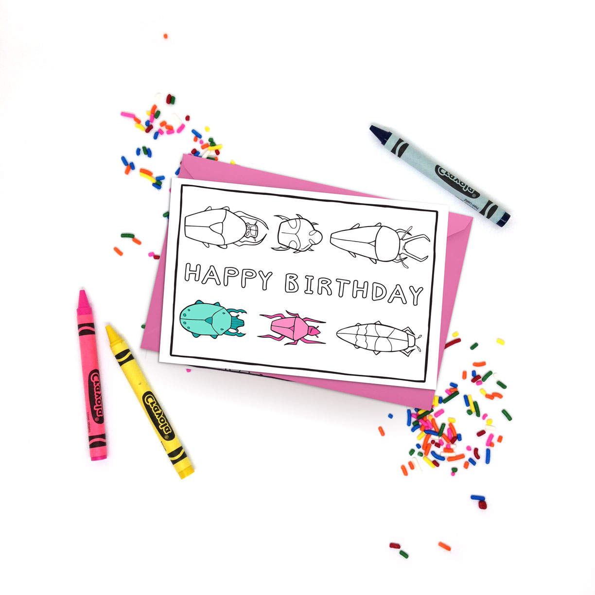 birthday card for kids printable coloring card for boys for etsy