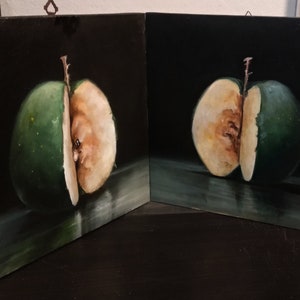 絵画 静物画 リンゴ 具象芸術