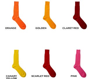 Dress Socks | Ribbed Socks | Dress Socks | Gift For Dad | Mid Calf |6 Packs | Cotton Socks For Men |