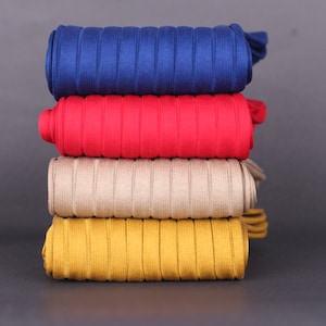 Mens Socks - Ribbed Socks - Gift For Dad - Gift for Husband - Over The Calf Socks - Blue Socks - Beige Cotton Socks -  4 Pack