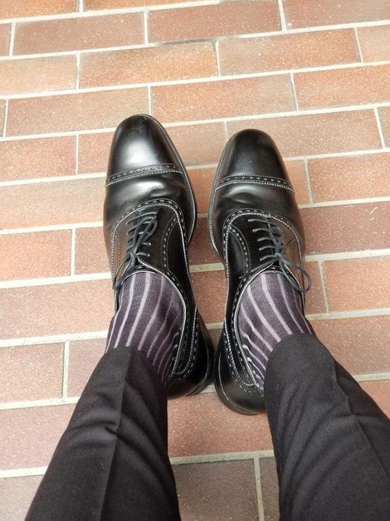 cotton dress socks for men Super-Fine Over-the-Calf 920L Palatino Dress Sock 11 / Black