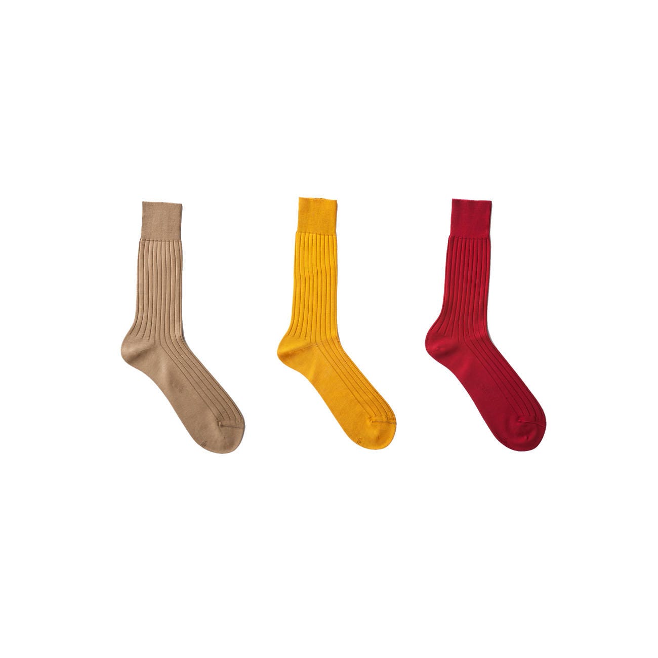 Smooth Cotton Lisle Mid-Calf Socks Smooth Cotton Lisle Mid-Calf Socks