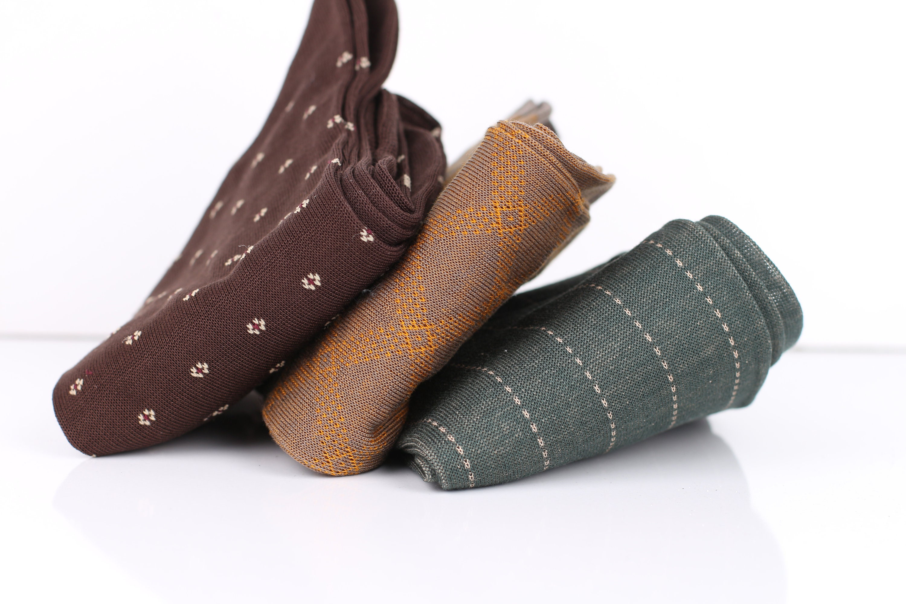 Ribbed Cotton Dress Socks for Men - 3 Pair Gift Set