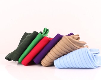 Mens Socks - Ribbed Socks - Gift For Dad - Gift for Husband - Mid Calf Socks - blue Socks - Purple Cotton Socks -  6 Pack
