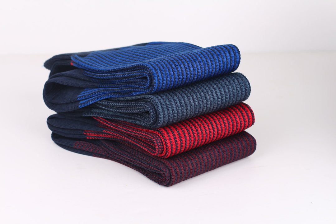 4 Pack Cotton Socks for Men Striped Mens Socks Gift for Him Gift for