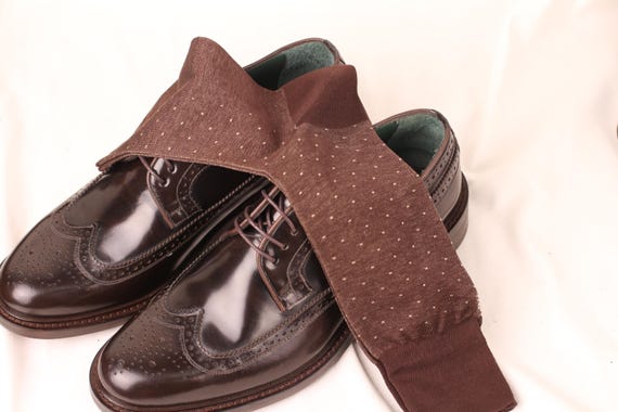 cotton over the calf dress socks Shadow Striped Cotton Dress Socks