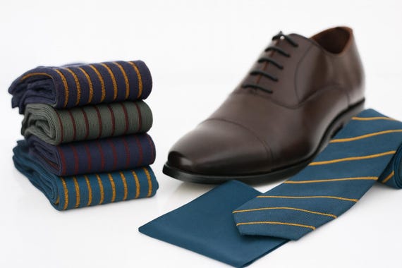 Egyptian Cotton Dress Socks Men, Over The Calf Socks, Luxury Mens Socks, Groomsmen Socks, Wedding Socks, Gift for Him