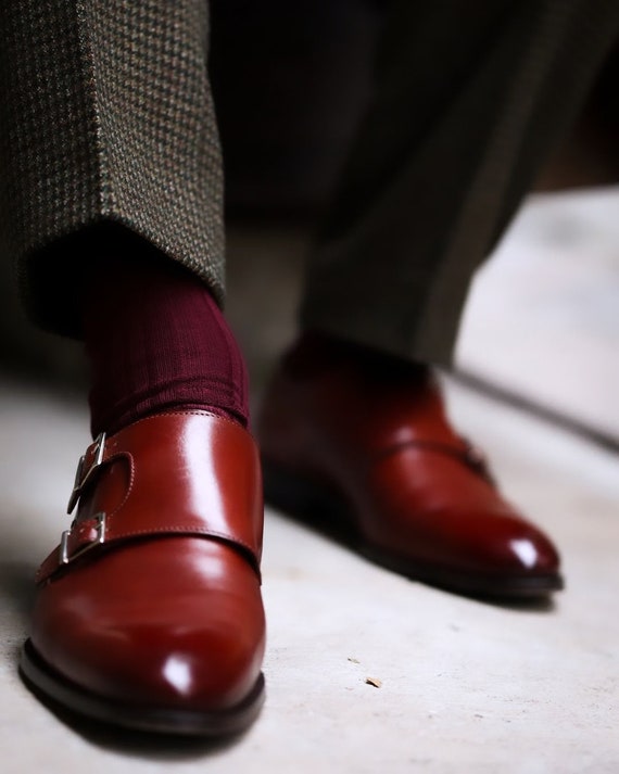 mens burgundy dress socks Men's Ribbed Socks, Egyptian Cotton, Over the Calf or Mid Calf, Formal Pink Backless Maxi Dress P00070110WR Size:S/14-14.5/32-33 touch bamboo rayon that