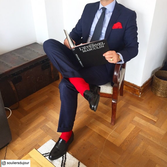 red mens dress socks Men's Red Socks TieMart