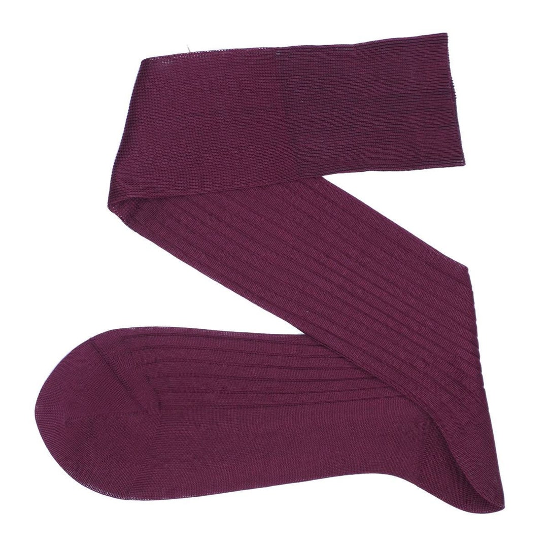 Claret Red Cotton Socks Over the Calf & Mid Calf 100 Cotton Etsy UK