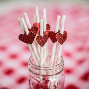 The best MOON 100pcs Heart Shaped Pink Straws Disposable Drinking Cute  Straw Individually Wrapped Pink Plastic Straw Valentines day Cocktail  Birthday