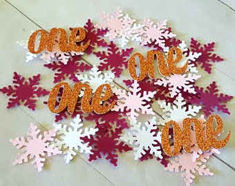 Winter Onederland Decorations, Winter Onederland First Birthday, Winter Onederland Confetti, Winter Onederland Table Decor, Snowflake Decor